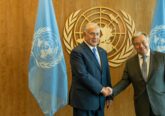 Secretary-General Antonio Guterres meets Prime Minister of Israel Benjamin Netanyahu at UN Headquarters in 2018